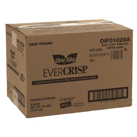 McCain Ore Ida Thin Cut French Fries, 6 x 6 x 30 lb Case - DOT product image 5