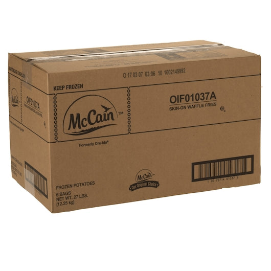 Mccain Skin On Cross Trax Waffle Fries, 6 x 6 x 27 lb Case - DOT product image 5