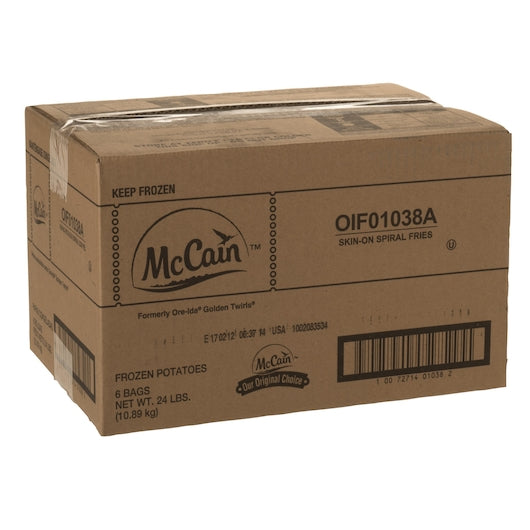 Mccain Golden Skin On Spiral French Fries, 6 x 6 x 24 lb Case - DOT product image 4