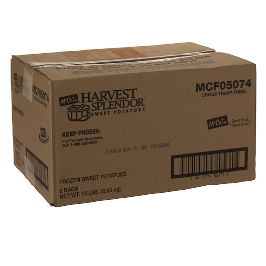 Mccain Harvest Splendor Cross Trax Sweet Potato Fries, 6 x 6 x 15 lb Case - DOT product image 5