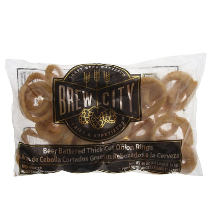Brew City Beer Battered Thick Cut Onion Rings, 6 x 2.5 lb Case - DOT product image 2
