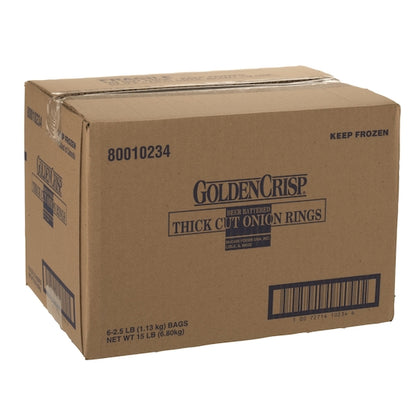 Golden Crisp Beer Battered Thick Onion Rings, 6 x 2.5 lb Case - DOT product image 5