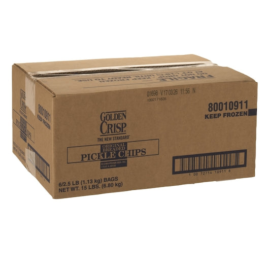 Golden Crisp Sliced Breaded Pickles, 6 x 2.5 lb Case - DOT product image 8