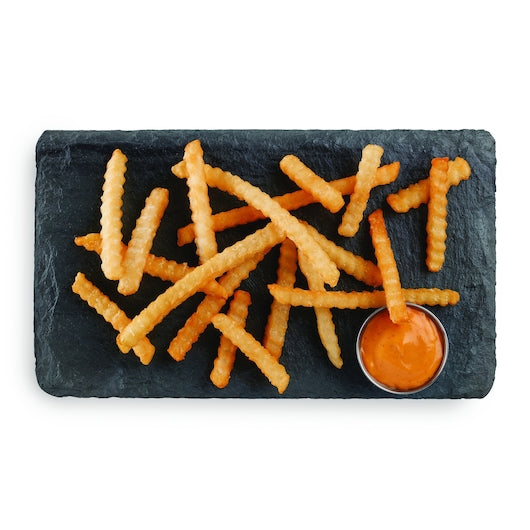 Mccain 3/8" Long Bakeable Regular Crinkle French Fries, 6 x 6 x 30 lb Case - DOT product image 4