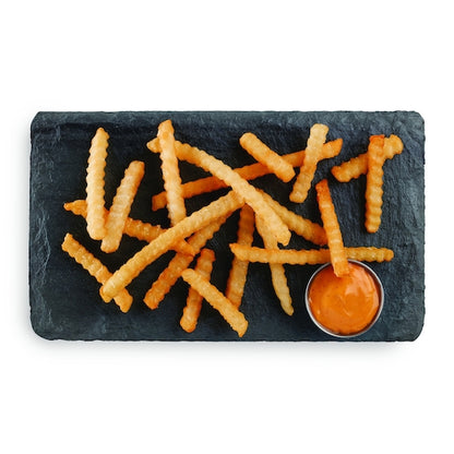 Mccain 3/8" Long Bakeable Regular Crinkle French Fries, 6 x 6 x 30 lb Case - DOT product image 4