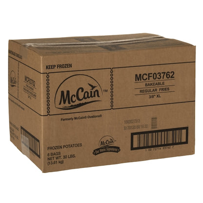 Mccain Ovations 3/8" Extra Long Bakeable French Fries, 6 x 6 x 30 lb Case - DOT product image 3