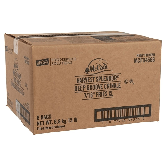 Mccain Crinkle Cut Sweet Potato Fries, 6 x 6 x 15 lb Case - DOT product image 5