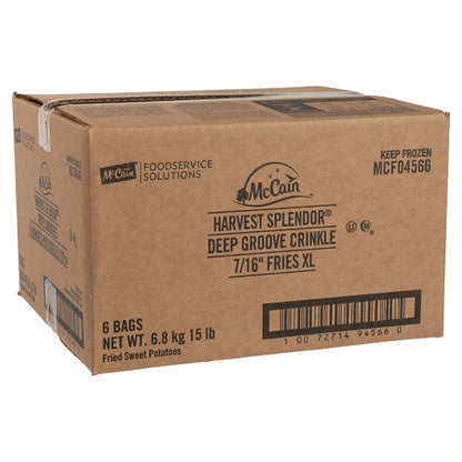 Mccain Crinkle Cut Sweet Potato Fries, 6 x 6 x 15 lb Case - DOT product image 5