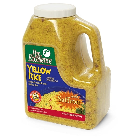 ParExcellence Yellow Rice Seasoned Mix, 6 x 3.5 lb Case - Breakfast Foods