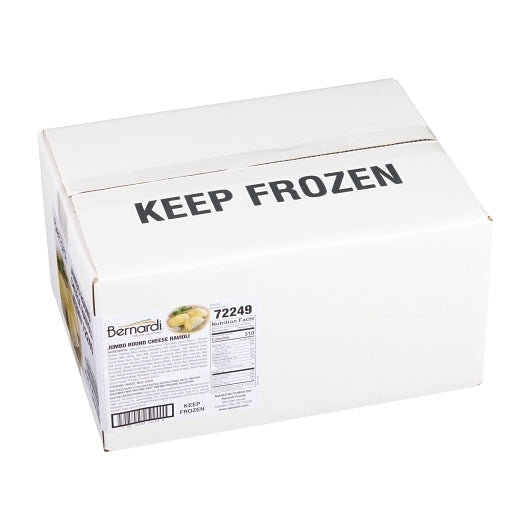 Bernardi Jumbo Round Cheese Ravioli, 2 x 5 lb Case - GS1 closed shipping case image