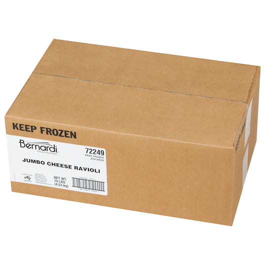 Bernardi Jumbo Round Cheese Ravioli, 2 x 5 lb Case - GS1 closed shipping case image