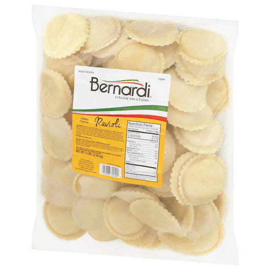 Bernardi Jumbo Round Cheese Ravioli, 2 x 5 lb Case - GS1 inner-pack image
