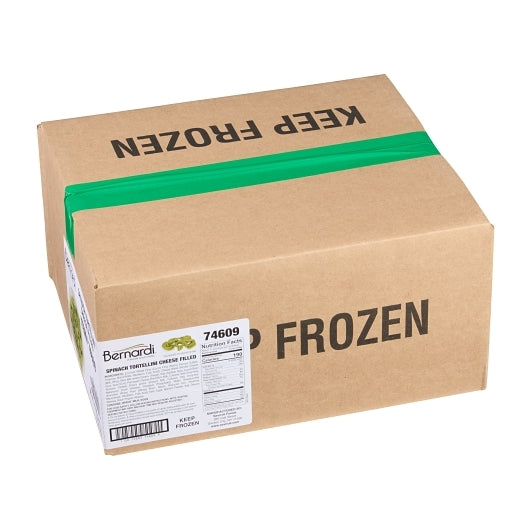 Bernardi Spinach Tortellini, 3 x 4 lb Case - GS1 closed shipping case image