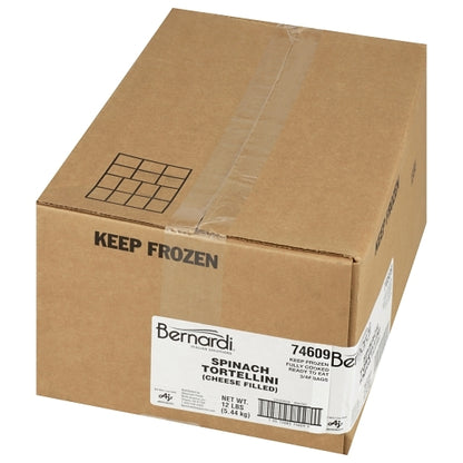 Bernardi Spinach Tortellini, 3 x 4 lb Case - GS1 closed shipping case image
