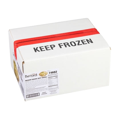 Bernardi Square Beef Ravioli, 2 x 5 lb Case - GS1 closed shipping case image
