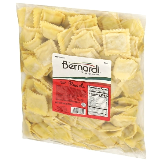 Bernardi Square Beef Ravioli, 2 x 5 lb Case - GS1 inner-pack image