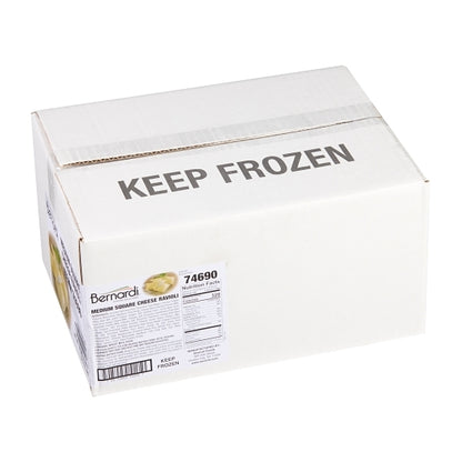 Bernardi Square Cheese Ravioli, 2 x 5 lb Case - GS1 closed shipping case image