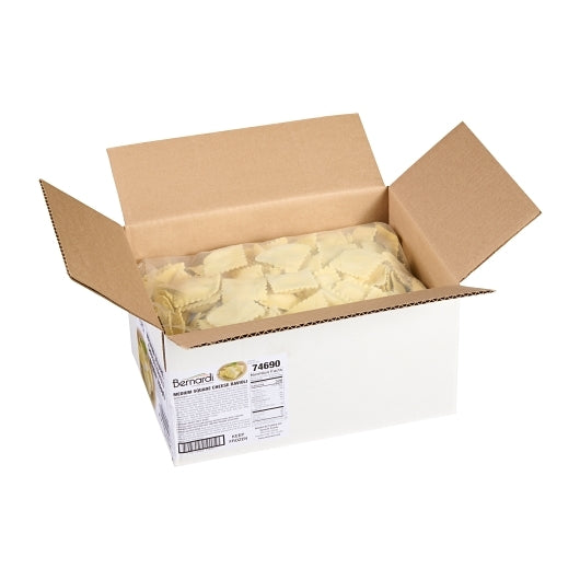 Bernardi Square Cheese Ravioli, 2 x 5 lb Case - GS1 open-case image