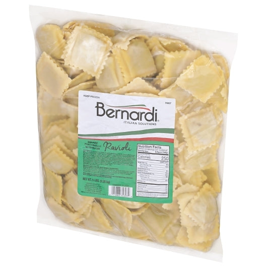 Bernardi Square Portabella Mushroom Ravioli, 2 x 5 lb Case - GS1 inner-pack image