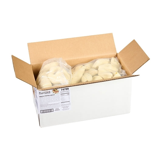 Bernardi Cheese Stuffed Shells, 3 x 4.5 lb Case - Alternate product angle or state