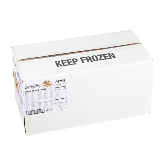 Bernardi Cheese Stuffed Shells, 3 x 4.5 lb Case - GS1 closed shipping case image