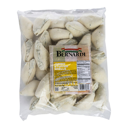Bernardi Jumbo Stuffed Shells, 3 x 5 lb Case - Front/center packaged product image