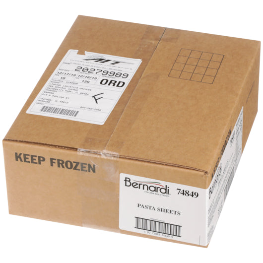 Bernardi Bulk Pasta Sheets, 1 x 10 lb Case - GS1 closed shipping case image