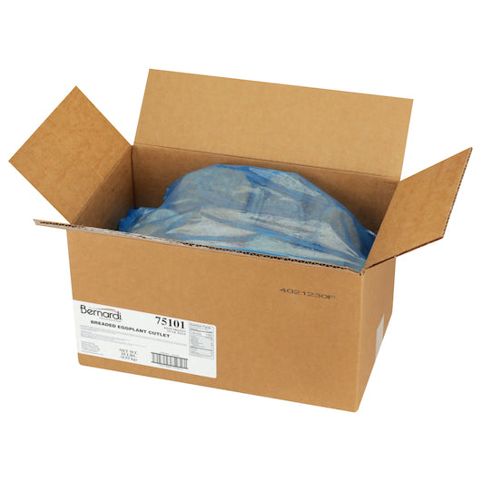 Bernardi Breaded Eggplant Cutlets, 2 x 5 lb Case - GS1 open-case image
