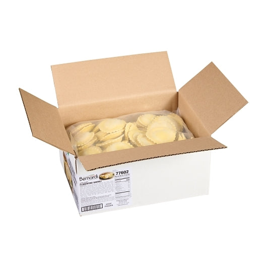 Bernardi Jumbo Round Florentine Ravioli, 2 x 5 lb Case - GS1 open-case image