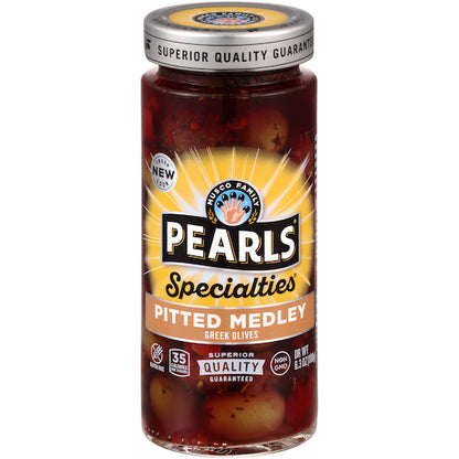 Pearls Pitted Medley Greek Olives Jar, 6 x 6.3 oz Case - DOT product image 2