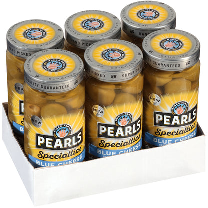 Pearls Blue Cheese Stuffed Queen Olives Jar, 6 x 6.7 oz Case - DOT product image 8
