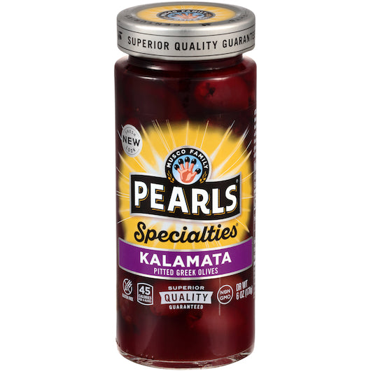 Pearls Pitted Kalamata Olives Jar, 6 x 6 oz Case - DOT product image 3