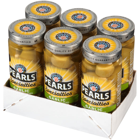 Pearls Garlic Stuffed Queen Olives Jar, 6 x 7 oz Case - DOT product image 8