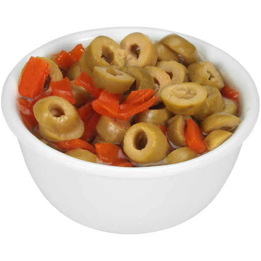 Pearls Salad Sliced With Pimento Olives Jar, 12 x 5.75 oz Case - Condiments & Sauces