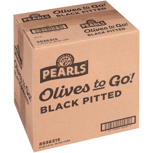 Pearls Black Ripe Olives To Go, 8 x 12 x 1.2 oz Case - DOT product image 5