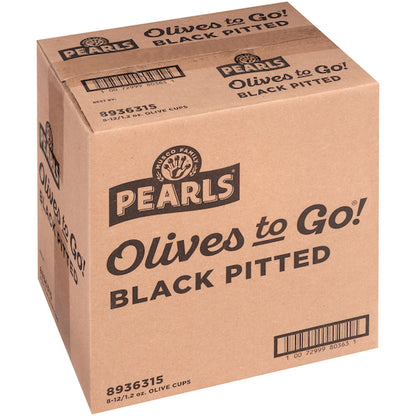 Pearls Black Ripe Olives To Go, 8 x 12 x 1.2 oz Case - DOT product image 5