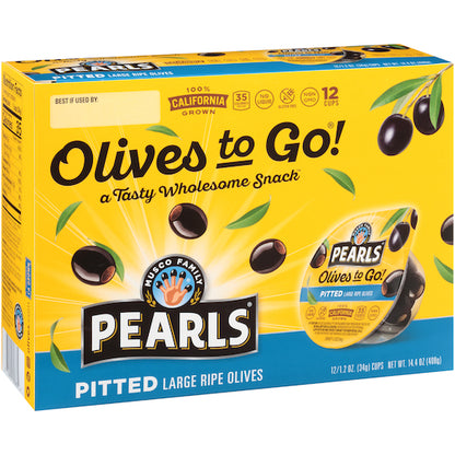 Pearls Black Ripe Olives To Go, 8 x 12 x 1.2 oz Case - DOT product image 4