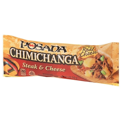 Posada Shredded Beef Steak & Cheese Chimichangas, 24 x 5 oz Case - GS1 inner-pack image