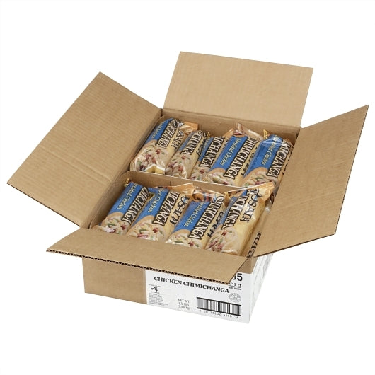 Posada Chicken Chimichangas, 24 x 5 oz Case - GS1 open-case image