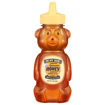 Busy Bee Import Honey Bear Bottle, 12 x 12 oz Case - Pantry Ingredients