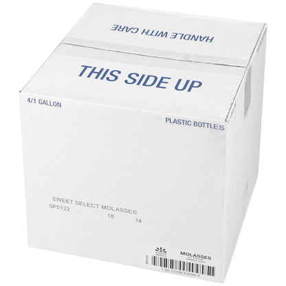 Sweet Select UNSULPHURED JUG Molasses Bulk, 4 x 189.6 oz Case - GS1 closed shipping case image