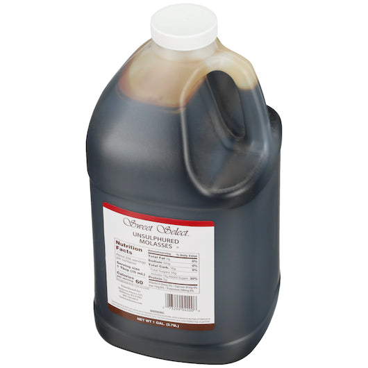 Sweet Select Unsulphured Jug Molasses Bulk, 4 x 189.6 oz Case - Pantry Ingredients