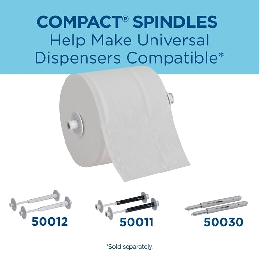Compact CORELESS BATH TISSUE HIGH CAPACITY SMALL ROLL 2 PLY, 36 x 1 ct Case - DOT product image 7