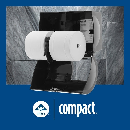 Compact Coreless Big Roll 2 Ply White Bath Tissue, 18 x 1 ct Case - DOT product image 7