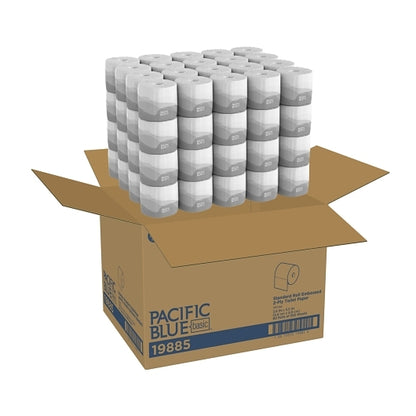 Envision BATH TISSUE 2 PLY ENVISION, 80 x 1 ct Case - GS1 closed shipping case image