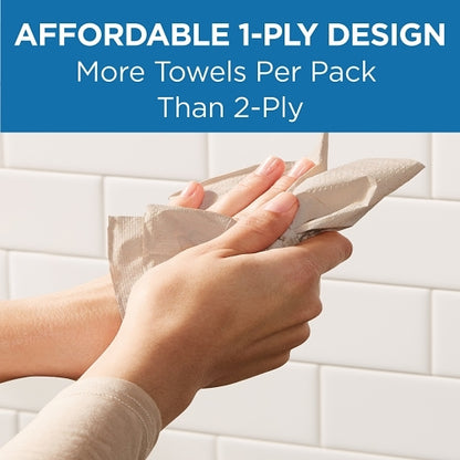 Pacific Blue Basic M-Fold Recycled (3rd Party) Brown Paper Towel, 16 x 1 ct Case - DOT product image 6