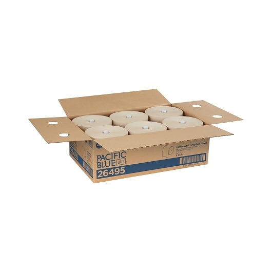 Pacific Blue Ultra 8 High-Capacity Recycled (3rd Party) Brown Paper Towel, 6 x 1 ct Case - DOT product image 2