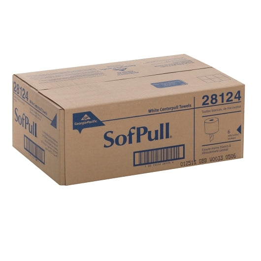 SofPull PREMIUM TOWELS CENTERPULL REGULAR CAPACITY WHITE, 6 x 1 ct Case - DOT product image 3