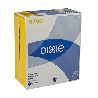 Dixie Gp Pro Disposable Foodservice White & Red Stripe Towel, 1 x 1 ct Case - Janitorial Supplies