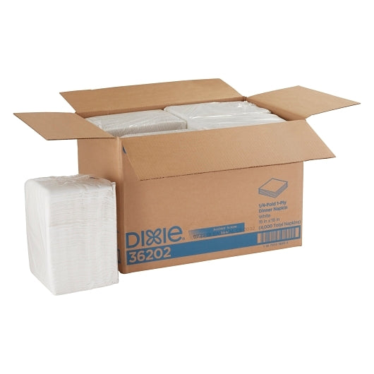 Georgia Pacific Acclaim 16 Inch X 16 Inch 1 Ply 1/4 Fold Paper White Dinner Napkin, 8 x 1 ct Case - DOT product image 6